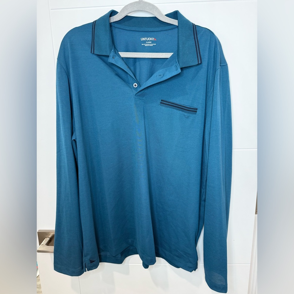 UNTUCKit Cesar Long Sleeve‎ Men’s Polo